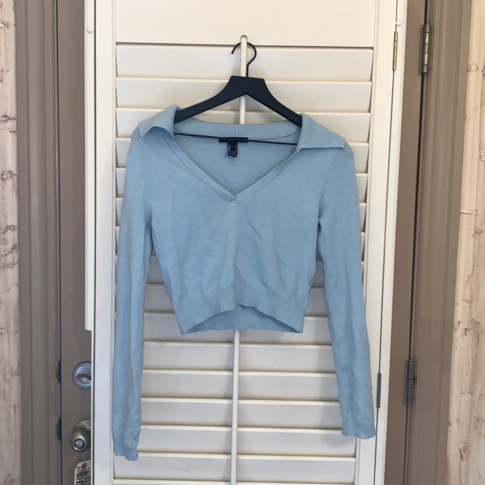 forever21 v-neck long sleeve sweater